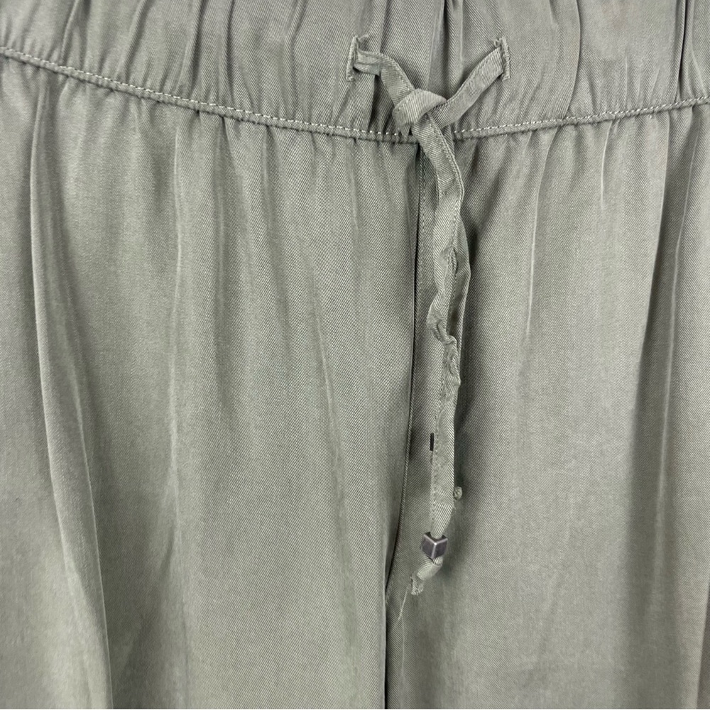 Banana Republic Green Pants Stretch Elastic Waist Pockets Zipper Comfort Size S - Picture 5 of 6